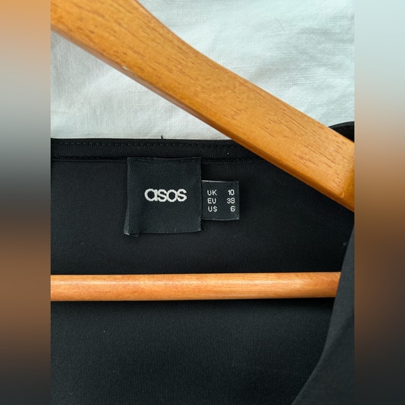 Black ASOS Bridesmaid Dress - Size 6 - Picture 4 of 5